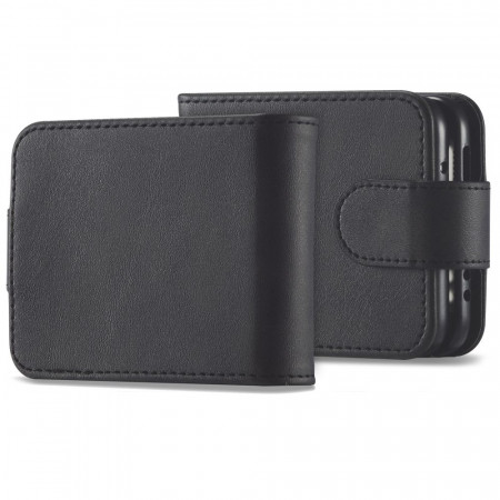 Husa Samsung Galaxy Z Flip 4 tip carte cu suport card, TECH-PROTECT - Negru