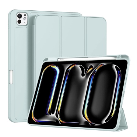 Husa tableta pentru iPad Pro 11 (2024) cu suport cu 2 Unghiuri și functie Sleep/Wake, SKDR OfficeMate - Bleu