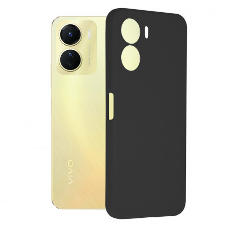 Husa Vivo Y16 din silicon moale, Techsuit Soft Edge - Negru