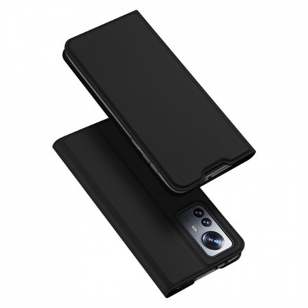 Husa Xiaomi 12 Pro tip carte, Skin Pro Dux Ducis - Negru