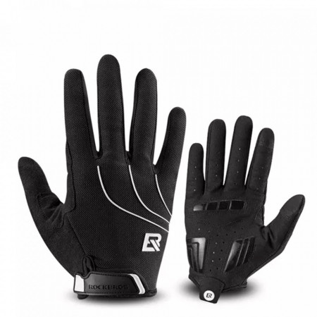 Manusi protectie ciclism, marimea L, RockBros (S107-L) - Negru