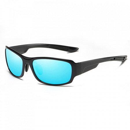 Ochelari soare barbati cu protectie UV (MM108), Techsuit - Bright Black / Ice Blue