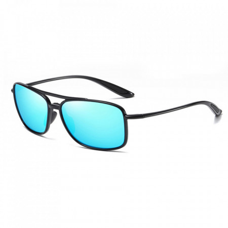 Ochelari soare barbati cu protectie UV (MM99), Techsuit - Bright Black / Ice BLue