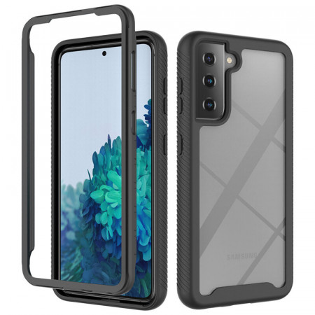 [Pachet 360°] Husa + Folie Samsung Galaxy S21 FE, Techsuit Defense - Negru