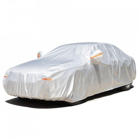 Prelata Auto cu fermoar, All Season, Sedan,dimensiune (475x180x150cm), Techsuit (UCD-S2) - Gri