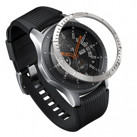 Rama pentru Samsung Galaxy Watch 46mm / Gear S3 Classic / Gear S3 Frontier, Ringke Bezel Styling - Stainless Silver