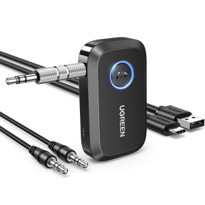 Adaptor Bluetooth Auxiliar Jack, Noise Reduction, BT5.3, Ugreen CM596, Negru