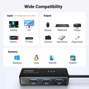 Adaptor pentru Internet, USB la USB, RJ45, 1000Mbps, 5Gb/s, Ugreen, Negru - Img 7