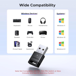 Adaptor USB, BT5.4, Plug&Play, Ugreen CM748, Negru - Img 4