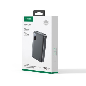 Baterie Externa 2x USB, 2x Type-C, 20000mAh, 5V/3A, Ugreen PB312, Negru - Img 7