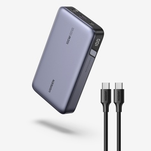 Baterie Externa cu Display Digital, 20000mAh, USB, Type-C, 100W, 5V/3A, Ugreen PB720, Negru - Img 3