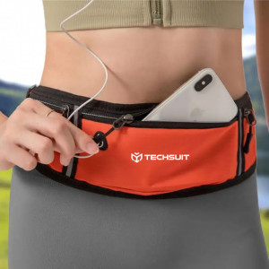 Borseta sport cu fermoar, ajustabila, Unisex, Techsuit (CWB3) - Albastru - Img 7