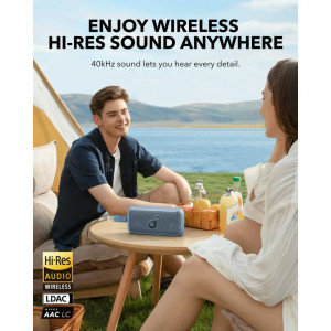 Boxa Fara Fir Hi-Res, BassUp, SmartTune, IPX7, 30W, Anker SoundCore Motion 300 - Frost Blue - Img 5