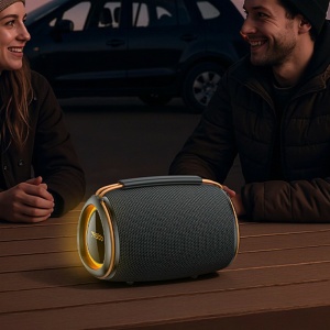 Boxa portabila Bluetooth, 20W, Iluminare RGB, True Wireless, 1200mAh, Yesido, Negru - Img 4