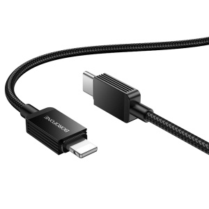 Cablu de Alimentare, USB-C la iP, 27W, 1m - Borofone Placer (BX120) - Black