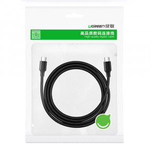 Cablu de Date USB-C la USB-C, 3A, 60W, 480Mbps, 2m, Ugreen US286, Negru - Img 7