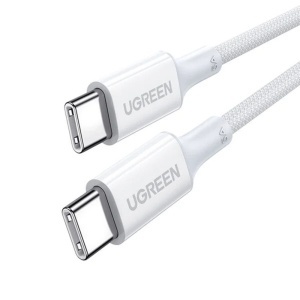 Cablu de Date USB-C la USB-C, 5A, 100W, 1m, Ugreen US557, Alb