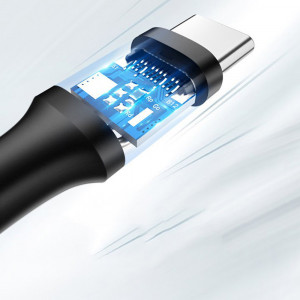 Cablu de Date USB la Type-C, PD18W, 3A, 2m, Ugreen US287, Alb - Img 5