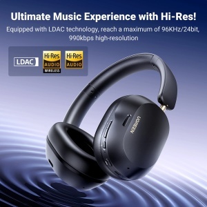 Casti fara Fir Bluetooth V5.4, Noise Cancelling, Hi-Res Audio, Ugreen HiTune Max5C HP203, Alb - Img 3