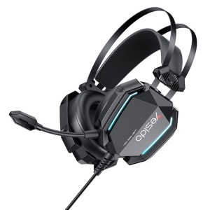Casti Gaming, Surround 3D, RGB, Jack 3.5mm, USB, Mic, Yesido, Negru