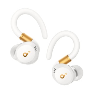 Casti Wireless Bluetooth Sport Rezistente la Apa, Sunet Dinamic, Autonomie 30h, Anker SoundCore X20 A3968G21, Alb