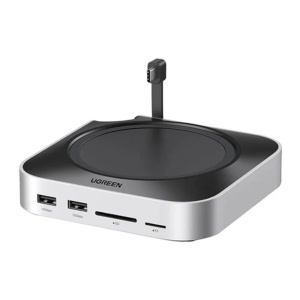 Dock USB-C la 5x USB, 2x USB-C, SD/TF, M2 NVMe, 10Gbps, 8TB, 4cm, Ugreen CM841, Negru - Img 2