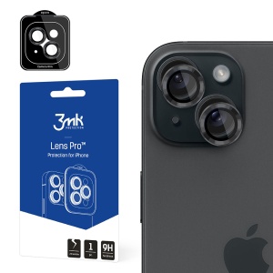 Folie camera pentru iPhone 15 din sticla, Full Cover, Ultra Rezistenta, Premium, Lens Protection Pro 3mk, Transparenta