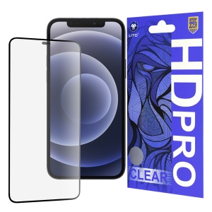 Folie de Sticla iPhone 12 / 12 Pro, Sticla securizata, Lito, HD Pro Clear, Negru