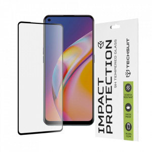 Folie OPPO Reno5 Lite, ce acopera tot ecranul 111D, Techsuit - Negru