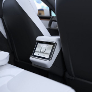 Folie pentru Display Auto Tesla Model X 2022 / Model S 2021, Spigen Glas.tR Slim - Negru - Img 6