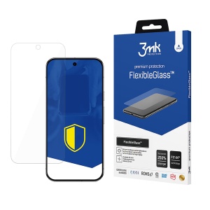 Folie pentru Google Pixel 9 Pro XL din silicon, 3mk FlexibleGlass, Transparent