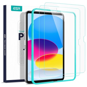Folie pentru iPad 10 (2022) 10.9 / 11 (2025) (set 2) - ESR Tempered Glass 9H - Clear