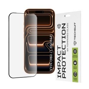 Folie pentru iPhone 17 Pro Max, SKYDDAR INNOVATION, Sticla Securizata, Ultra HD, Protectie 111D, Montare Simplă, set cu sticker, Transparent