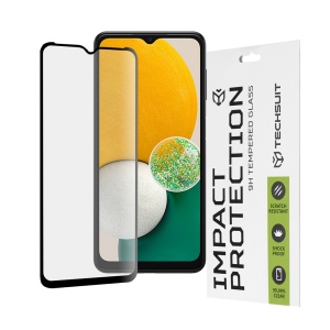 Folie pentru Samsung Galaxy A13 5G / Galaxy A04S / Galaxy A04, SKYDDAR INNOVATION, Sticla Securizata, Ultra HD, Protectie 111D, Montare Simplă, Transparent, set cu sticker