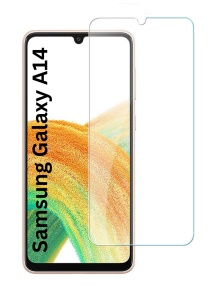 Folie pentru Samsung Galaxy A14 5G / Galaxy A14 4G, SKYDDAR INNOVATION, Protectie 9H, 0.3mm, Clear Vision, set cu sticker, Transparent