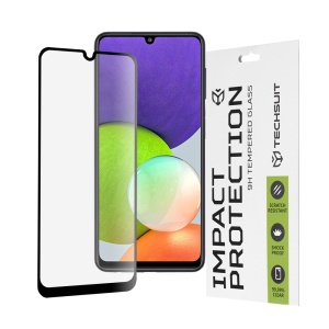 Folie pentru Samsung Galaxy A22 4G / Galaxy M22, SKYDDAR INNOVATION, Sticla Securizata, Ultra HD, Protectie 111D, Montare Simplă, Transparent, set cu sticker