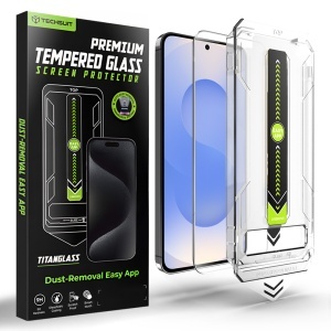 Folie pentru Samsung Galaxy S25 / S24, sticla securizata, Sistem montare, Protectie 9H, set cu sticker, TitanGlass CrystalHD, Transparenta