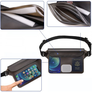 Geanta Universala pentru Accesorii, Waterproof, Techsuit - Negru - Img 7