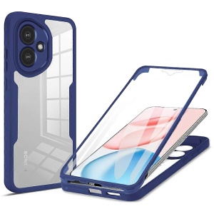 Husa 360° Honor 400, SKYDDAR INNOVATION, [Pachet 360°] ColorVerse, set cu sticker, Albastru