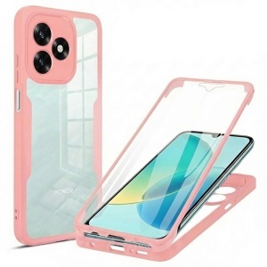 Husa 360° Honor X5c Plus, SKYDDAR INNOVATION, [Pachet 360°] ColorVerse, set cu sticker, Roz