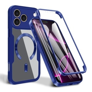 Husa 360° iPhone 17 Pro Max, SKYDDAR INNOVATION, [Pachet 360°] ColorVerse MagSafe, set cu sticker, Albastru