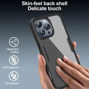 Husa 360° iPhone 17 Pro, SKYDDAR INNOVATION, [Pachet 360°] ColorVerse, set cu sticker, Roz - Img 3