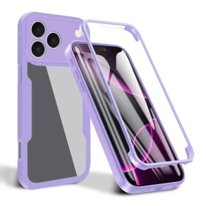 Husa 360° iPhone 17 Pro, SKYDDAR INNOVATION, [Pachet 360°] ColorVerse, set cu sticker, Mov