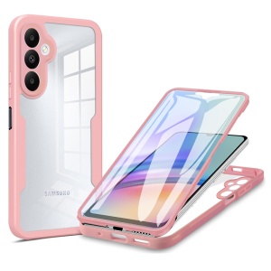 Husa 360° Samsung Galaxy A34 5G, SKYDDAR INNOVATION, [Pachet 360°] ColorVerse, set cu sticker, Roz