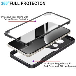 Husa 360° Xiaomi 15 Ultra, SKYDDAR INNOVATION, [Pachet 360°] ColorVerse, Mov, set cu sticker - Img 2