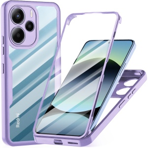 Husa 360° Xiaomi Redmi Note 14 4G (164,84 x 78,15 x 8,16mm), SKYDDAR INNOVATION, [Pachet 360°] ColorVerse, Mov, set cu sticker