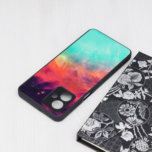 Husa Honor X6a cu sticla securizata, Techsuit Glaze - Fiery Ocean - Img 3