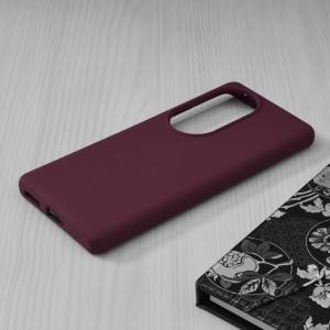 Husa Huawei P50 Pro din silicon moale, Techsuit Soft Edge - Plum Violet - Img 5
