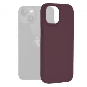 Husa iPhone 15 din silicon moale, Techsuit Soft Edge - Mov - Img 6