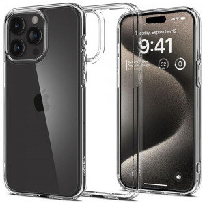 Husa iPhone 15 Pro Max, Spigen Ultra Hybrid - Clear